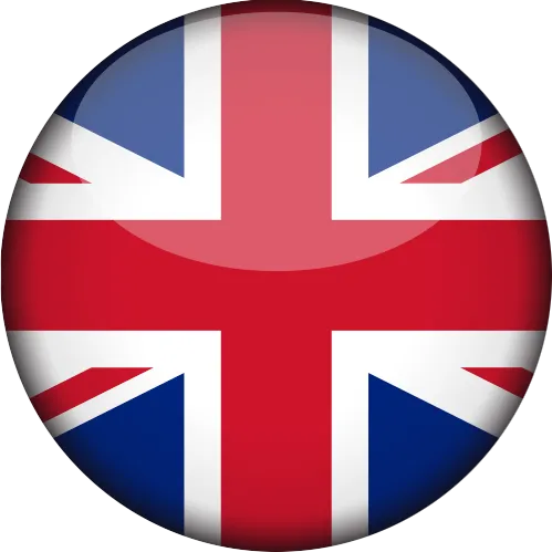 English flag icon to access the English version of the Stalca luxury yacht charter website in Corfu, Greece